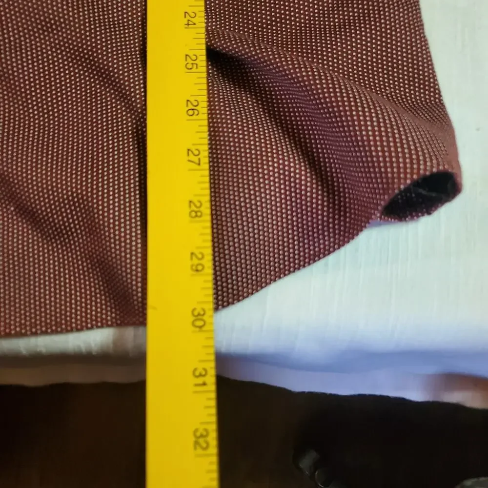 Banana Republic Mens Shirt XL Extra Large Maroon Long Sleeve Button Up Dress Top